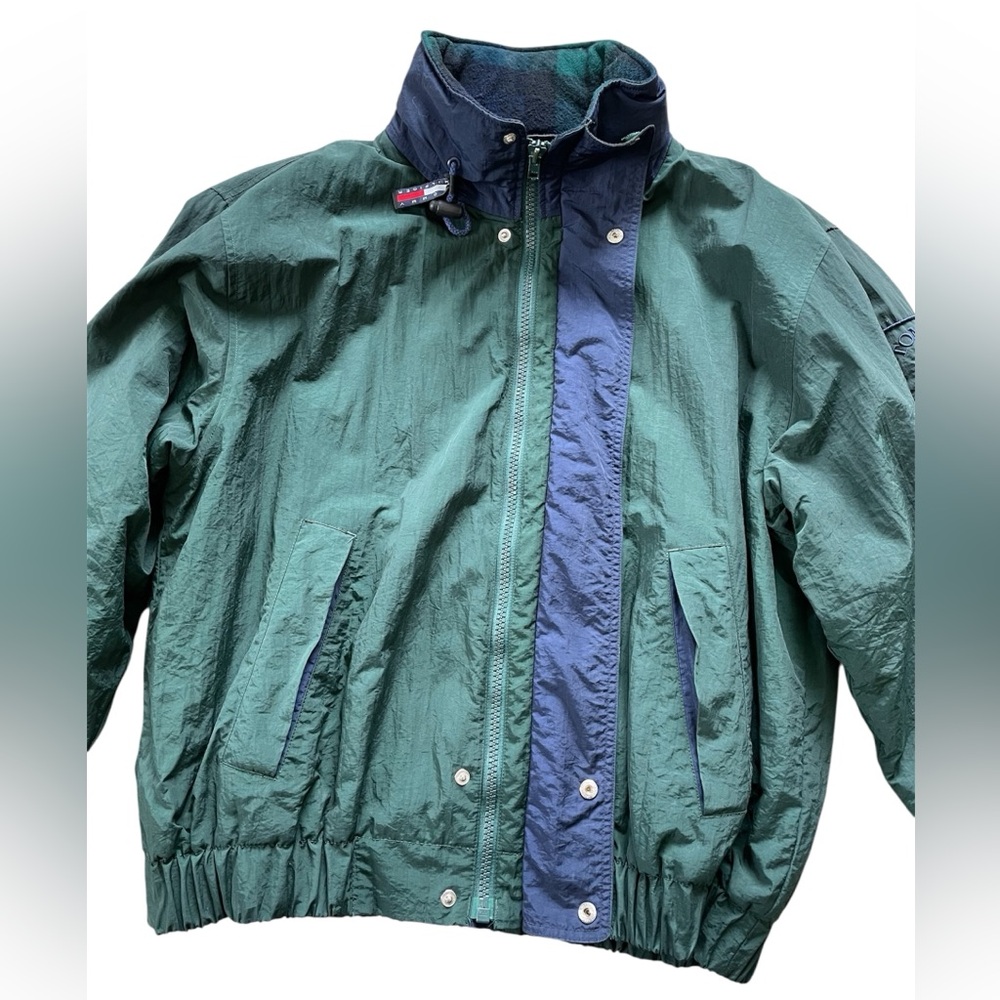 Vintage Tommy Hilfiger Dark Green Windbreaker Jacket - Picture 4 of 11